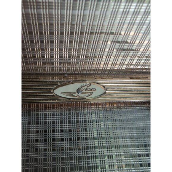 Vintage Evans Compact Purse and Cigarette Case Clutch Wristlet 1940s Gold Tone - Picture 3 of 10